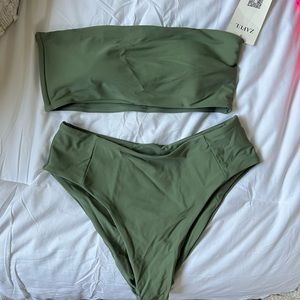 Zaful strapless bikini